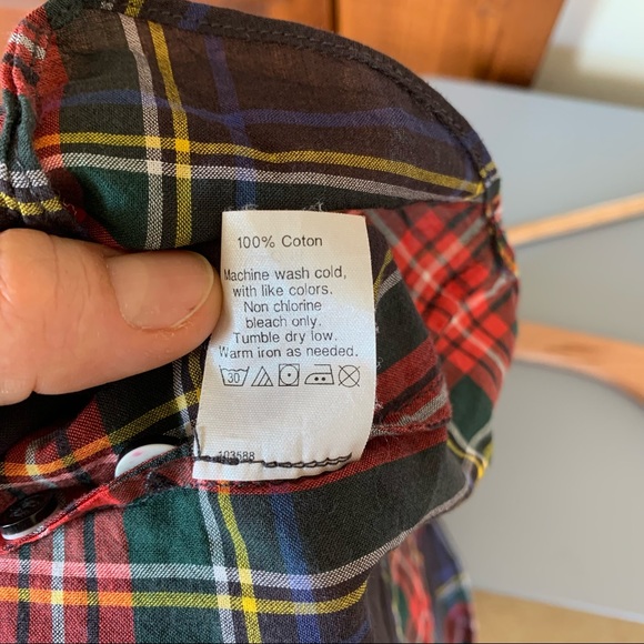 LAST CHANCE J.CREW Perfect Fit Tartan Button Down Shirt XXS - Picture 10 of 10